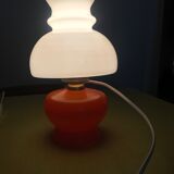 Opaline bedside lamp