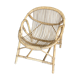Fauteuil rotin corbeille vintage