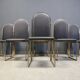 Vintage brass dining chairs by Belgochrom, 1970s