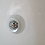 Enamelled sheet metal hanging lamp