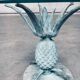Hollywood Regency Style Brass Patinated Pineapple Side Tables, France, 1970s, Set of 2