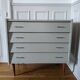 Vintage chest of drawers with spindle legs