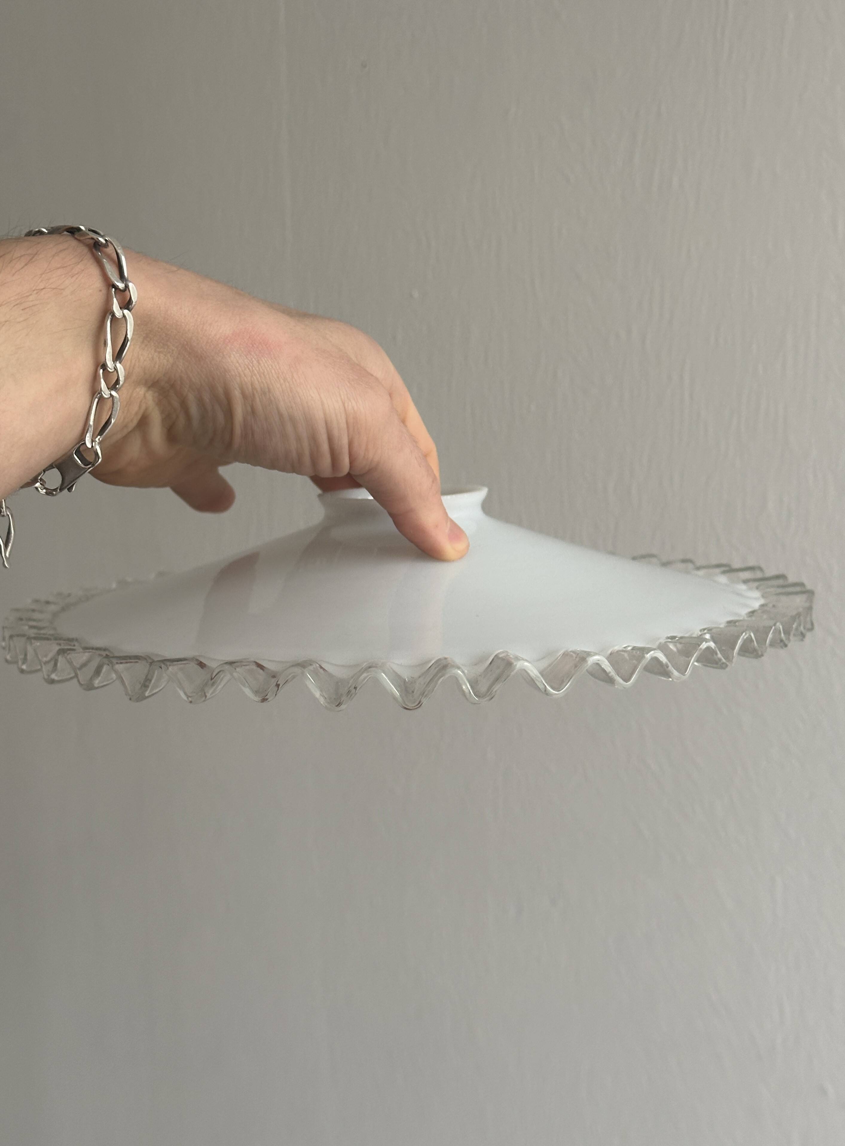 White glass lampshade