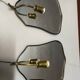Art Deco Brass Mirrored Sconces Set of 2 1950’s