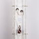 Elongated wall lamp by Kaiser Leuchten with bubble glass 1960s