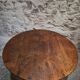 Table à abattants ancienne en chêne français, table à manger ronde, vers 1880–1920