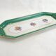 Art Deco floral iridescent cake dish in Limoges porcelain