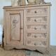Commode coiffeuse Art déco bois brut