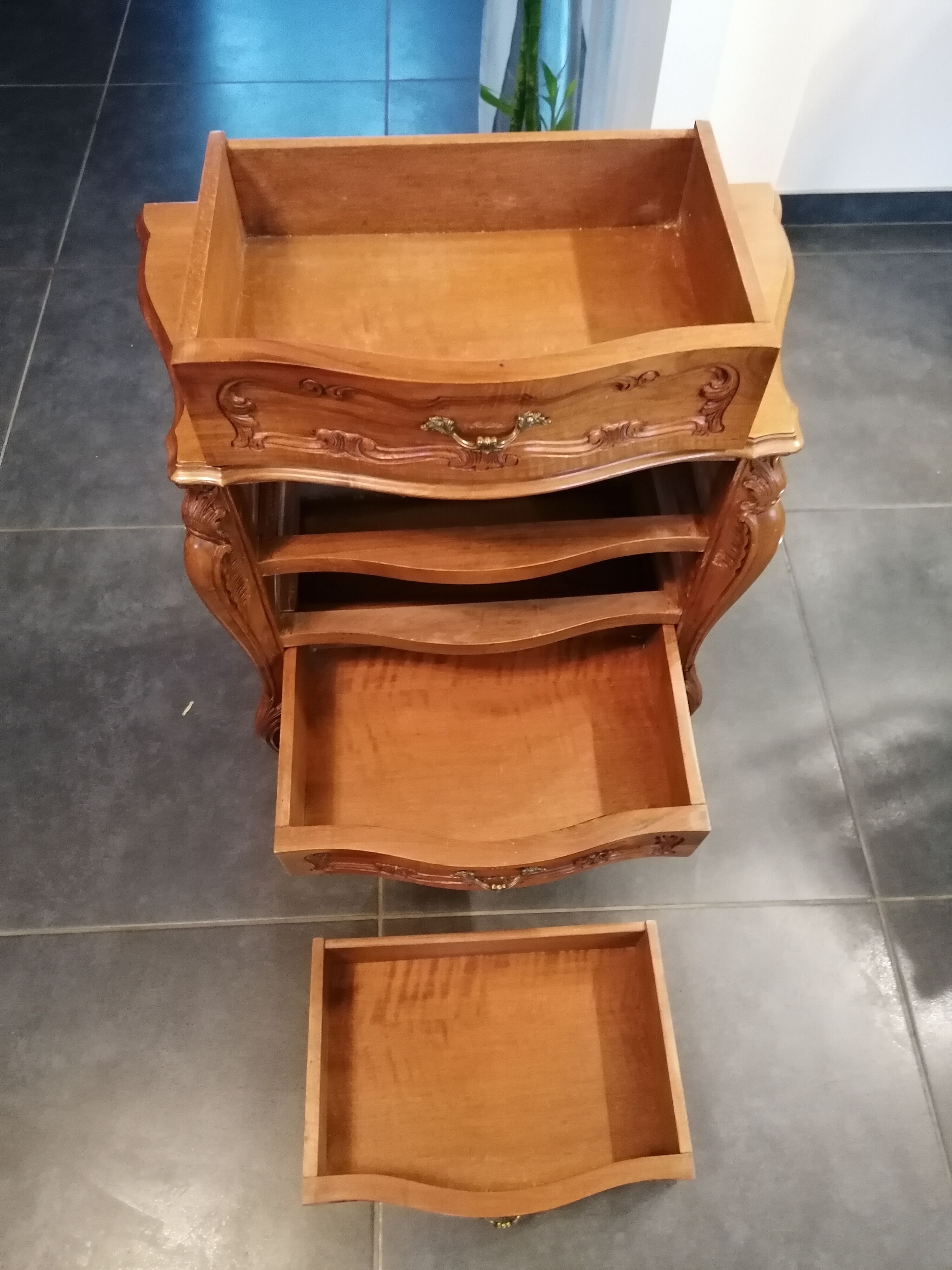 Baroque-style bedside