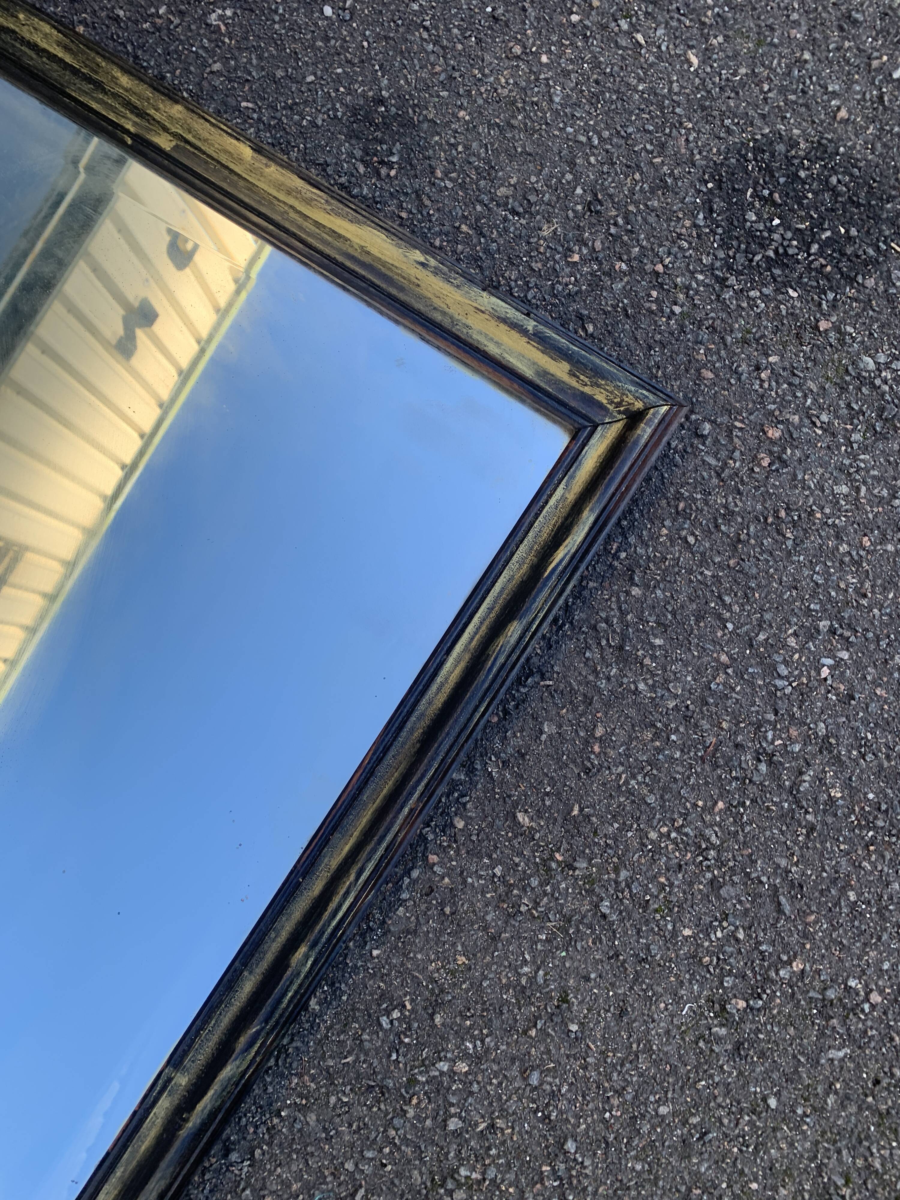 Large Black and Gold Mirror 75 x 100