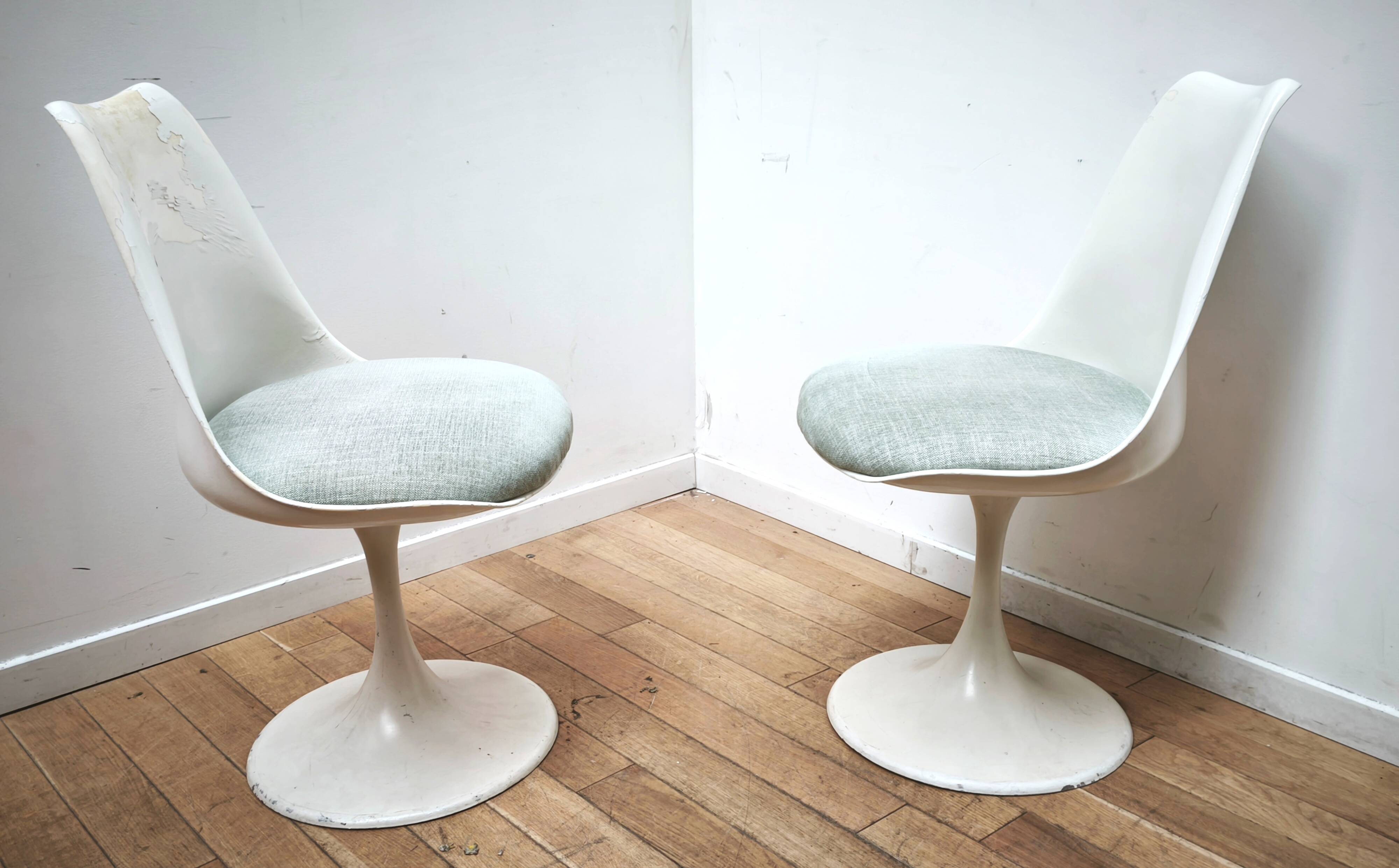 Pair of vintage Tulip chairs, Eero Saarinen