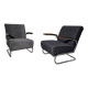 Fauteuils Bauhaus Chrome S411 par Willem Hendrik Gispen pour Mücke Melder
