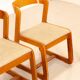 Ensemble de 4 chaises Mario Sabot 70's