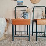 Pair of bedside boarding schools old 50s