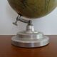 Terrestrial globe boiled cardboard J.Forest Girard Barrère & Thomas Ø 19.5 aluminum base