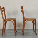 Pair of vintage Baumann bistro chairs