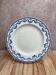 Antique English plate Crescent Ware Empire England blue garland decoration