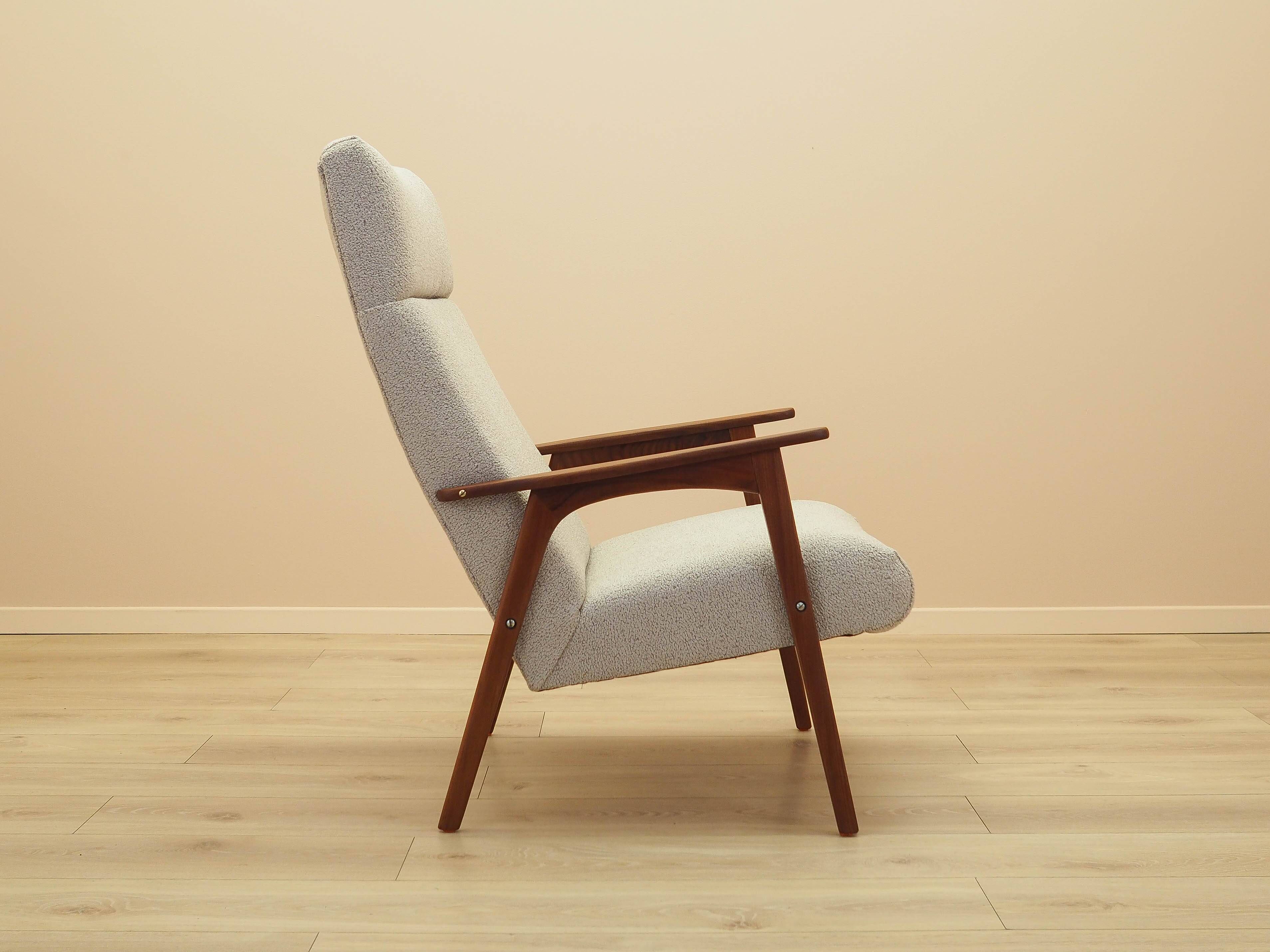 Fauteuil en teck, design danois, années 1970, fabriqué au Danemark