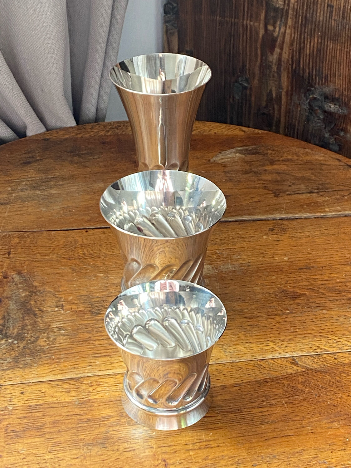 Silver-plated timbales