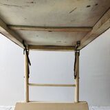 Wooden and wicker cradle from the 50s