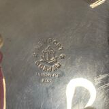 Old American silver metal water pitcher early twentieth century