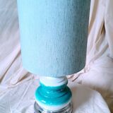 70s ceramic and chrome lamp