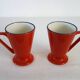 6 mugs en céramique colorée, Churchill England