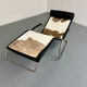 Fauteuil Lounge design Tecta par Mies Van Der Rohe réglable vintage