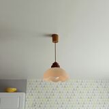 Vintage opaline pendant lamp