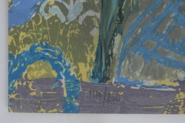 Nancy DELOUIS : Petite fille, lithographie originale signée