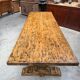 Large monastery-style table in aged fir.