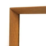 Miroir scandinave en chêne, Suède 1960, 122 x 38cm