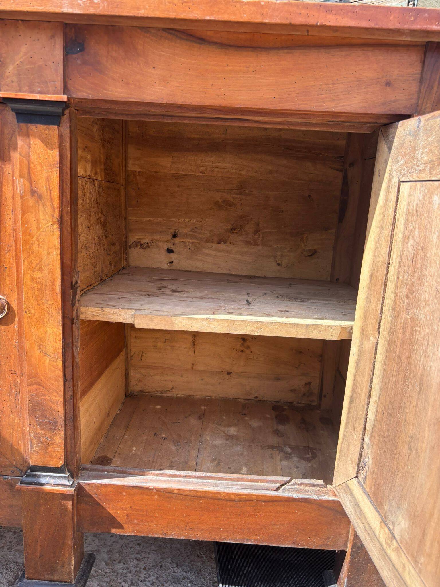 6-door solid walnut buffet from the Directoire period