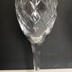 Ensemble de six verres à eau en cristal de Lorraine taillé