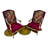 Armchairs Louis XV style