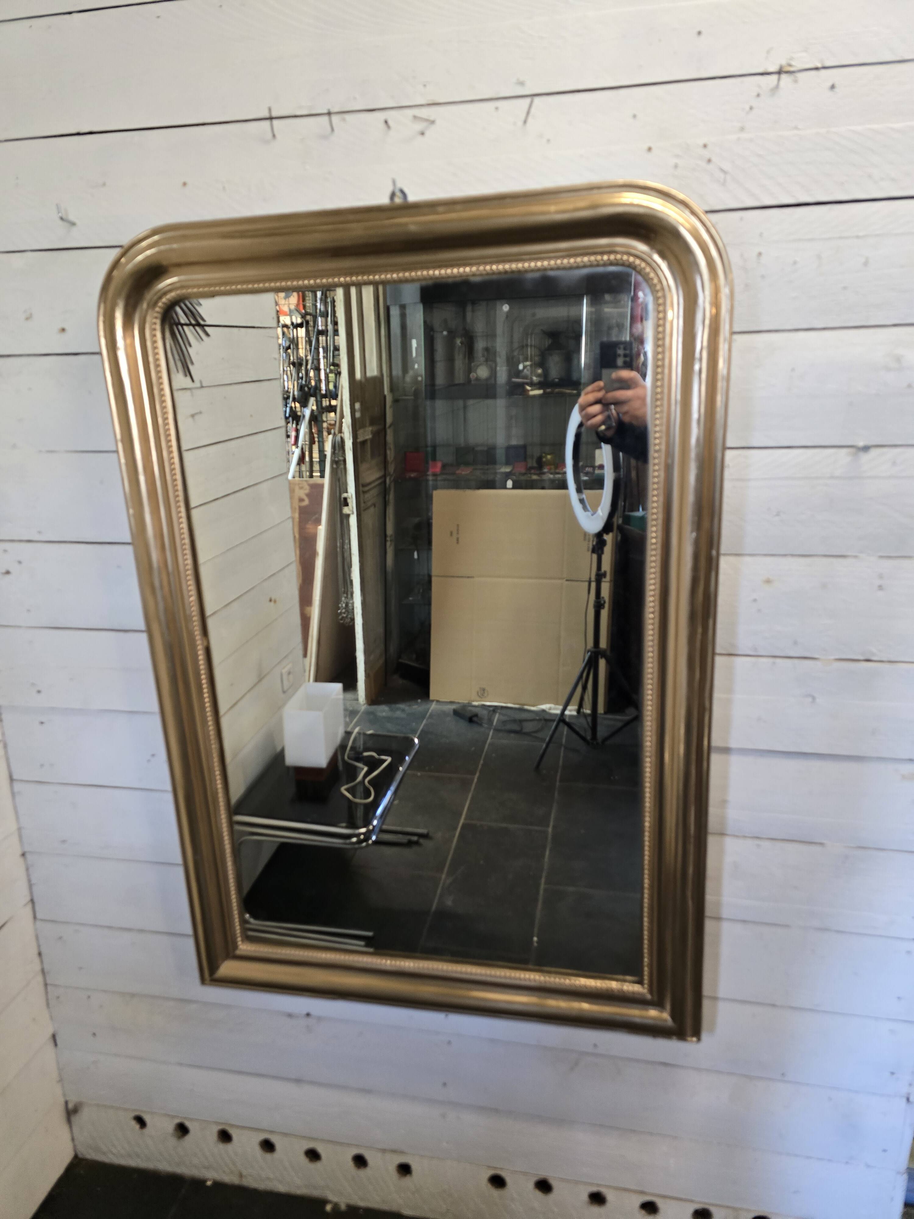 Louis Philippe style gilded mirror