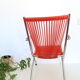 Children's armchair, folding, scoubidou and chrome, 1960