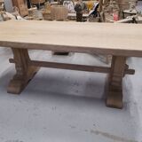 Solid oak monastery table