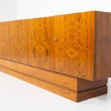 Mid-Century Modern Sideboard, Wood and Travertine, 1970s