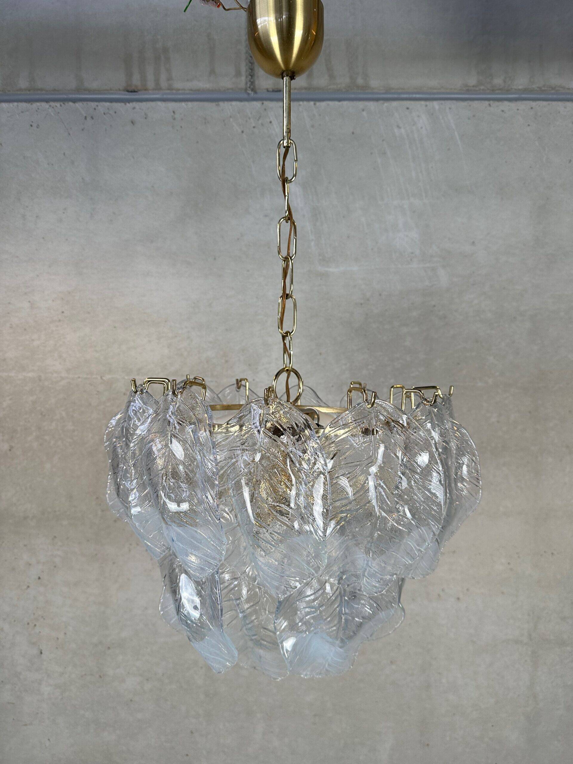 Vintage Italian bi-coloured chandelier