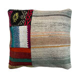 Vintage turkish kilim cushion cover 40 x 40 cm