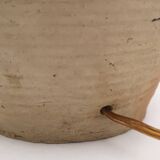 Traditional stoneware jar lamp with a handle, 1950s