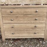 Art Deco chest of drawers in solid oak