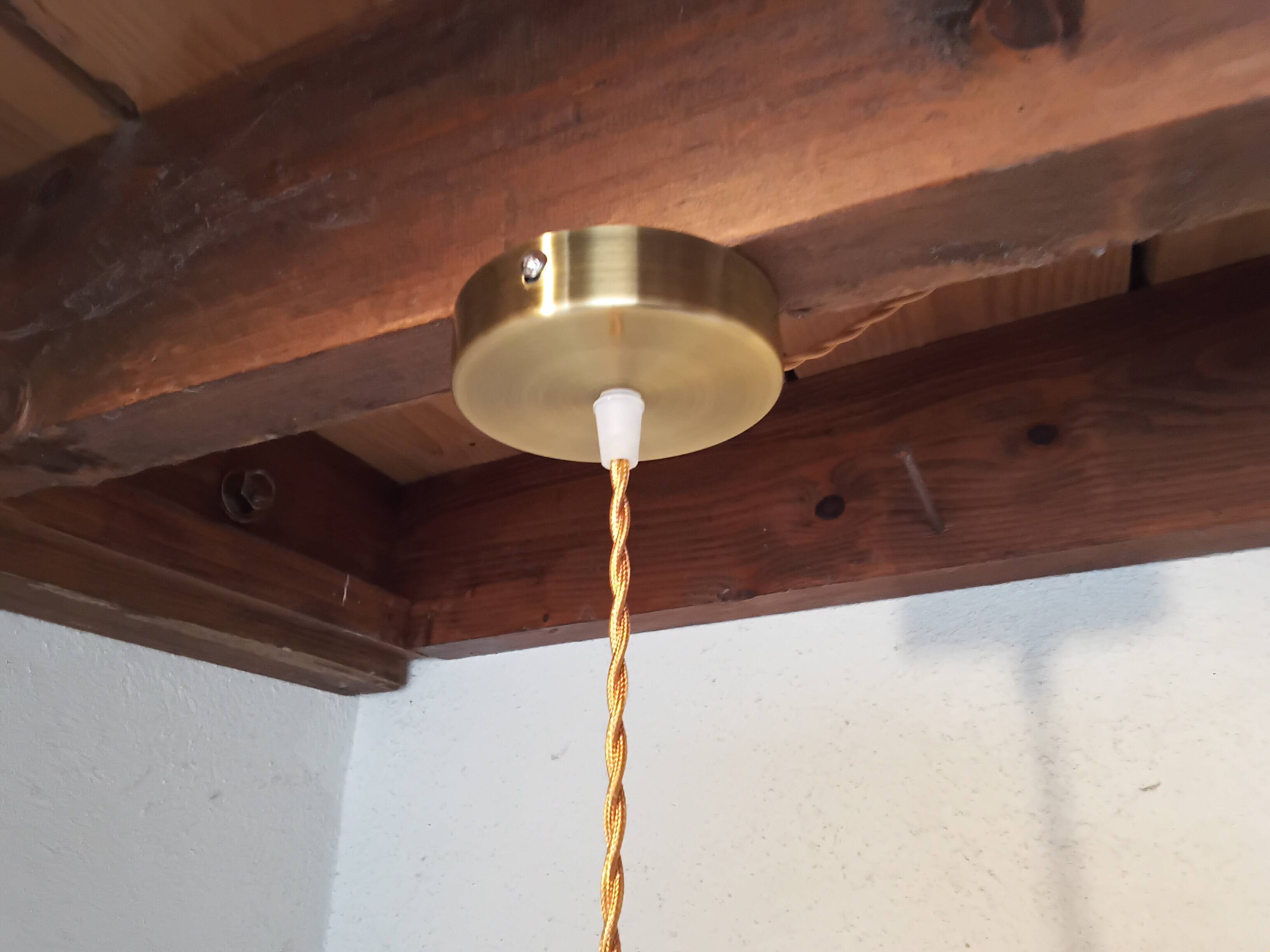 Vintage glass pendant light