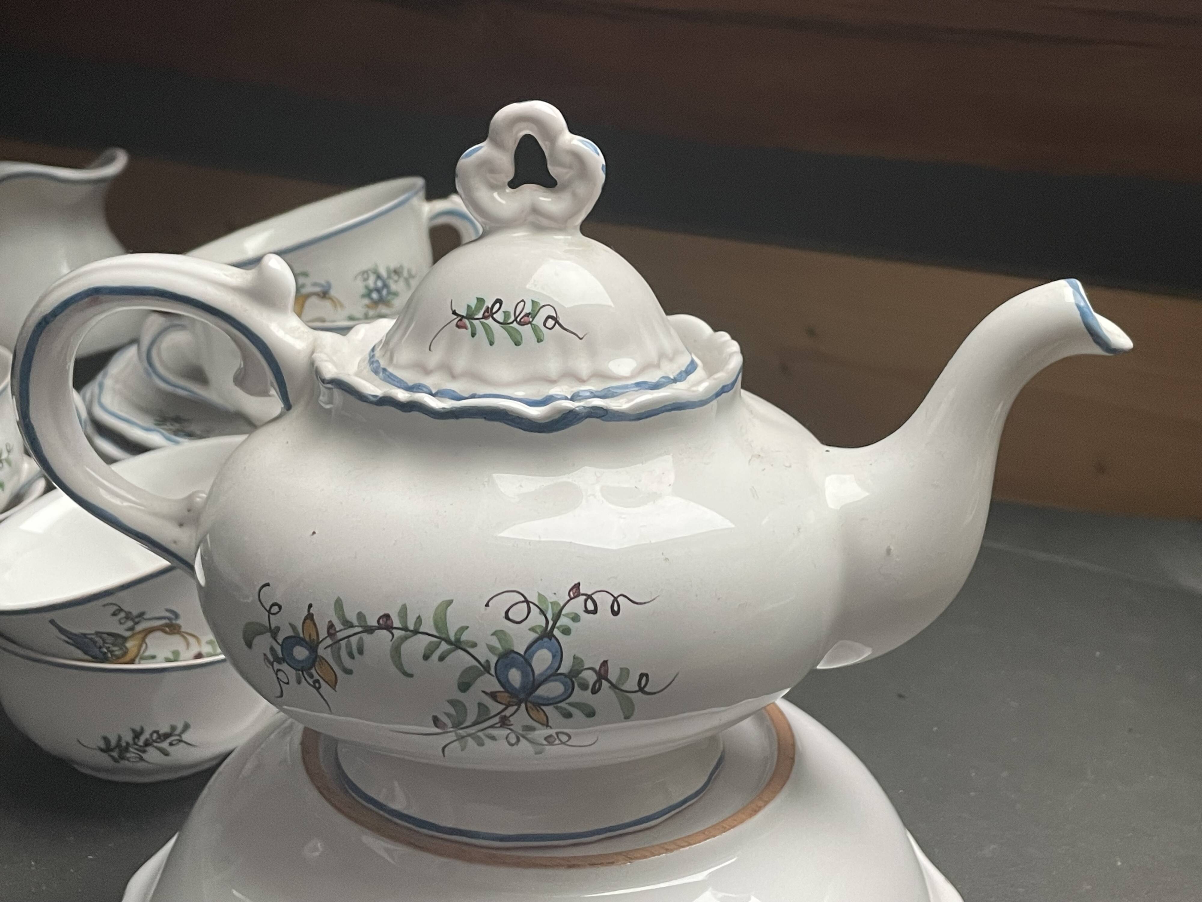Service cafe ou the faience moustiers