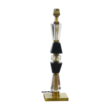 Hollywood Regency lamp foot in vintage crystal