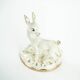 Ceramic deer figurine, glazed Danish pottery from the 1970s