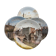 4 decorative porcelain plates from Paris “Paris through the ages”