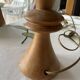 Lampe à poser en bois tourné
