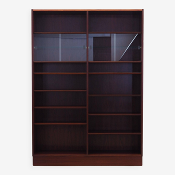 Mahogany bookcase, Danish design, 1970s, production: Hundevad